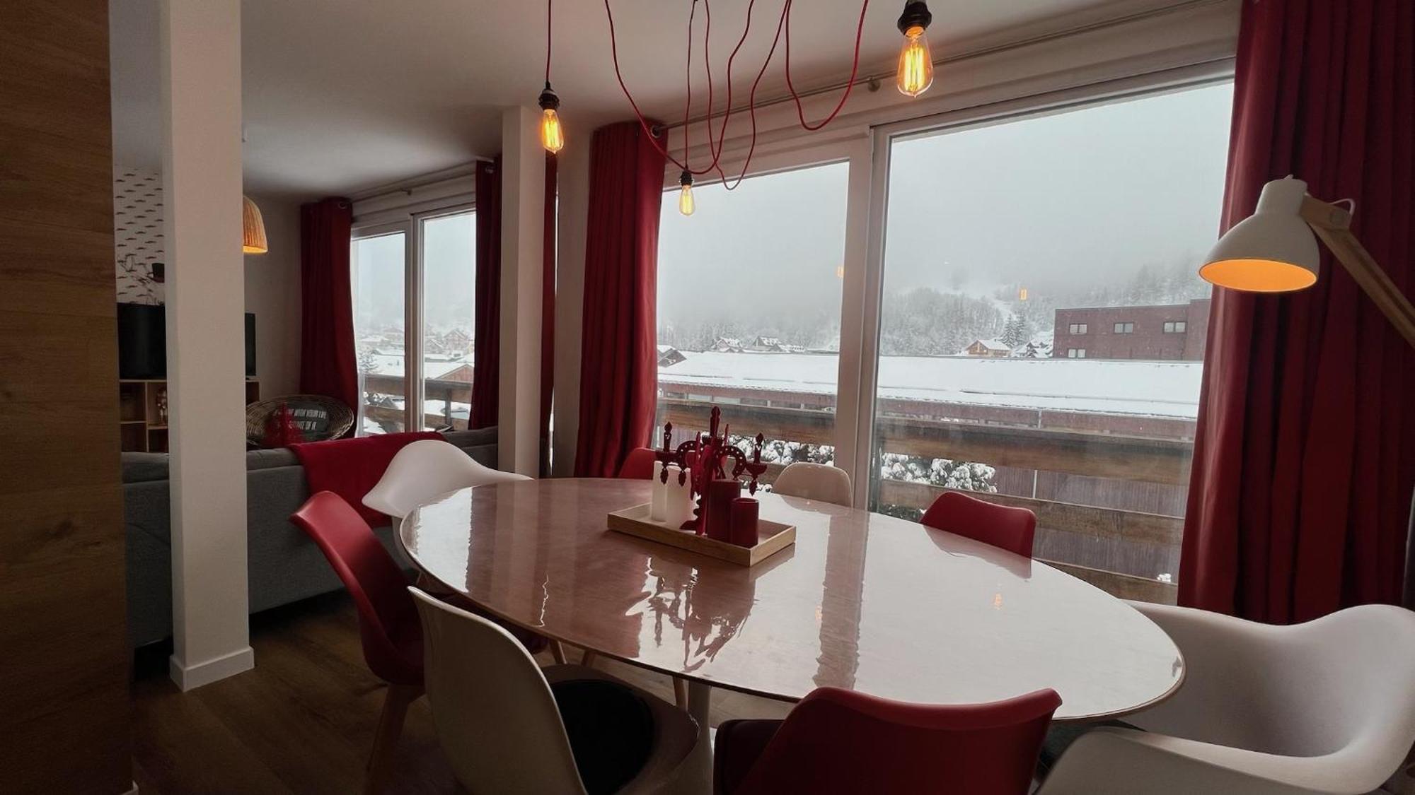 Rouge Canneberge -8 Personnes- 84M2 Vue Degagee Setaz Valloire Esterno foto